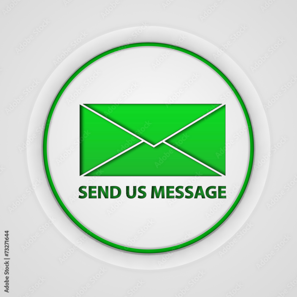 send circular icon on white background send circular icon on white background