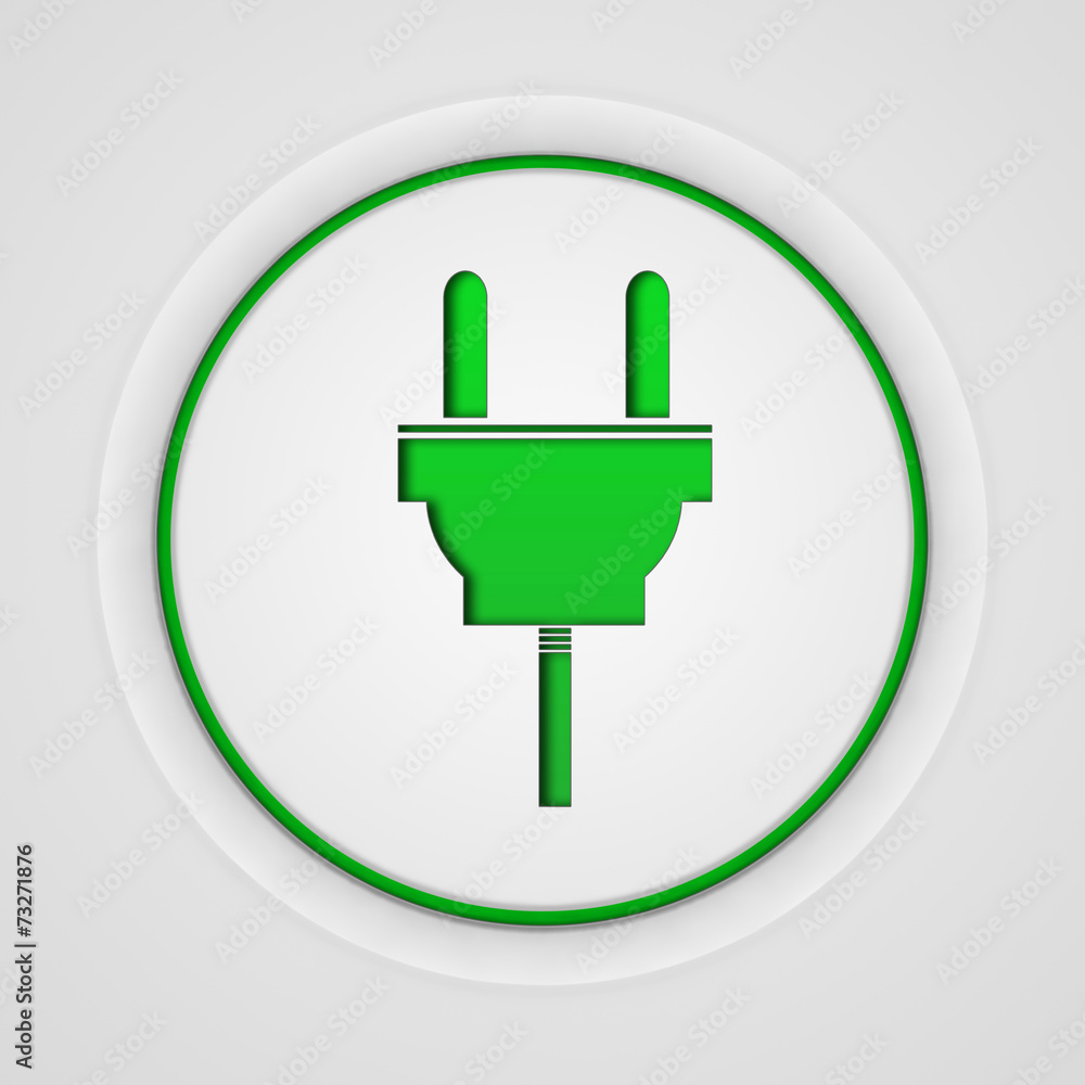 power circular icon on white background power circular icon on white background