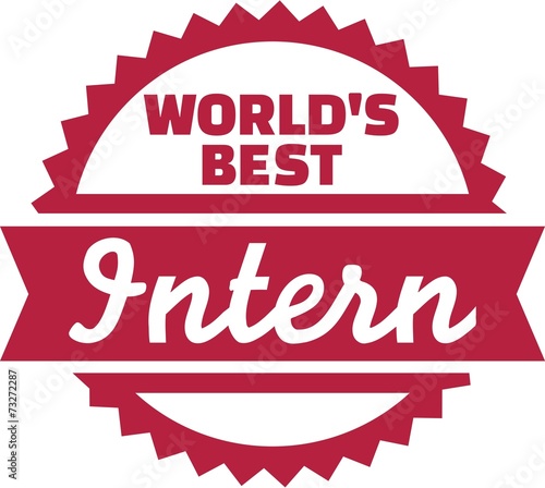 World's Best Intern Badge