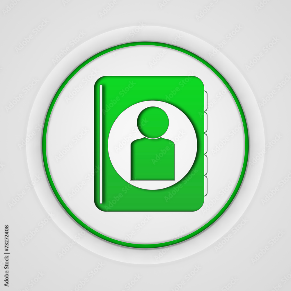 Profile circular icon on white background Profile circular icon on white background