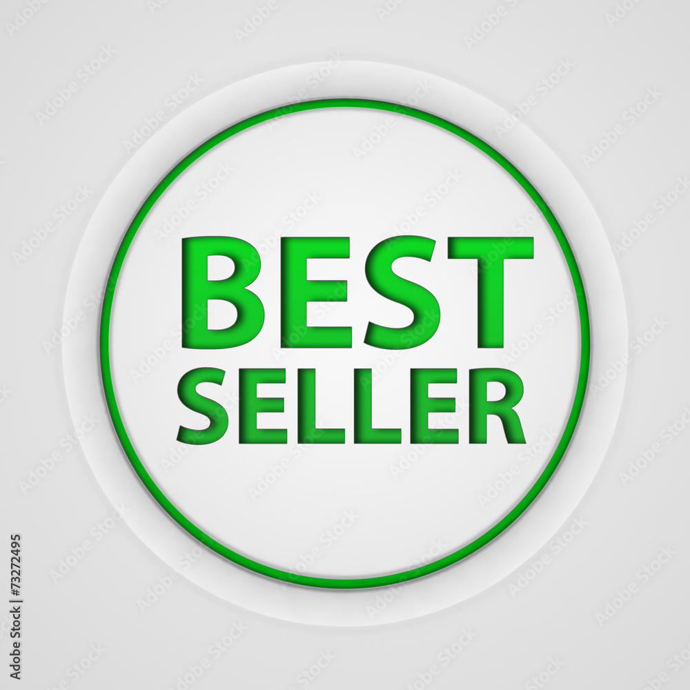 Best seller circular icon on white background Best seller circular icon on white background