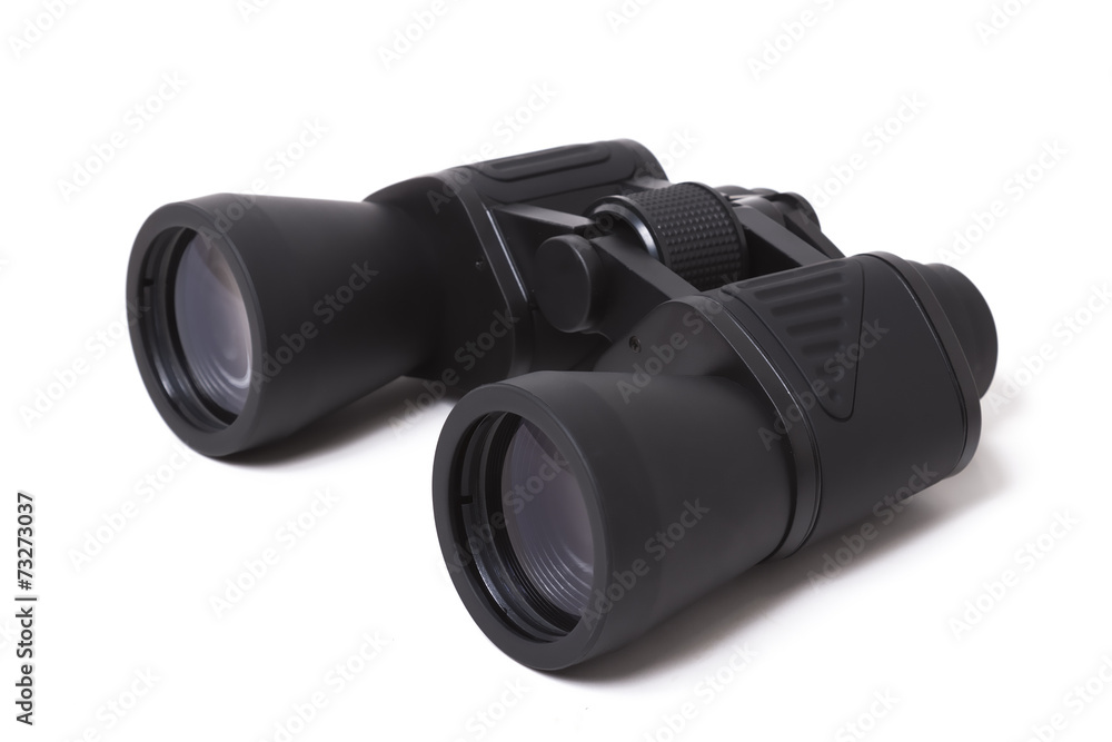 black binocular isolate on white background black binocular isolate on white background