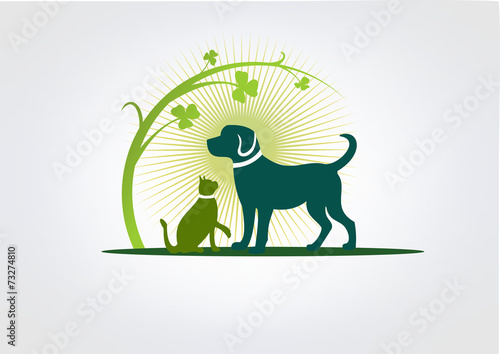 rendship Animal Logo Business Icon Pet Symbol dog cat Animal