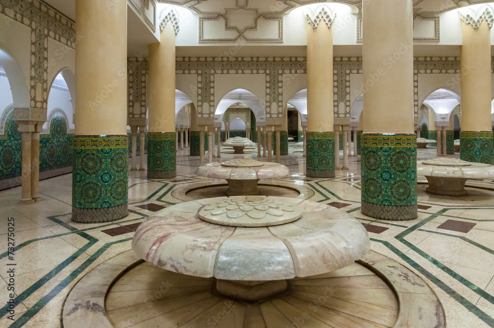 Naklejka premium Interior of a traditional moroccan bath - hammam