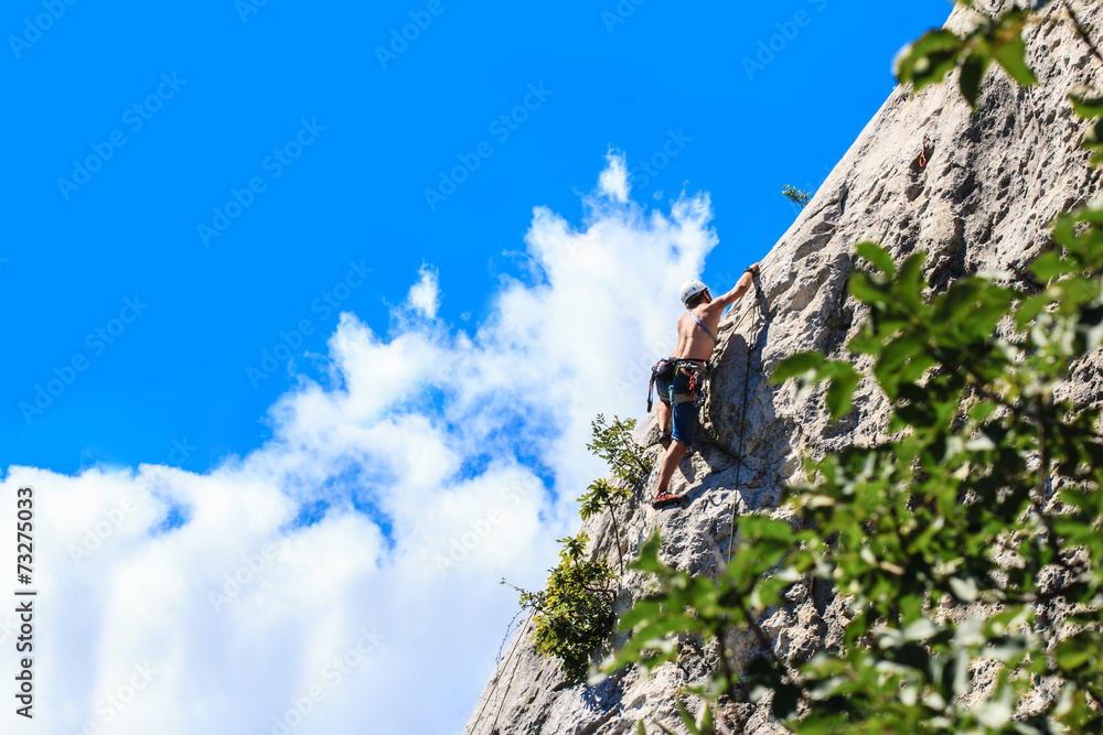 Mountaineer - mountain Nago-Torbole, Italy Mountaineer - mountain Nago-Torbole, Italy