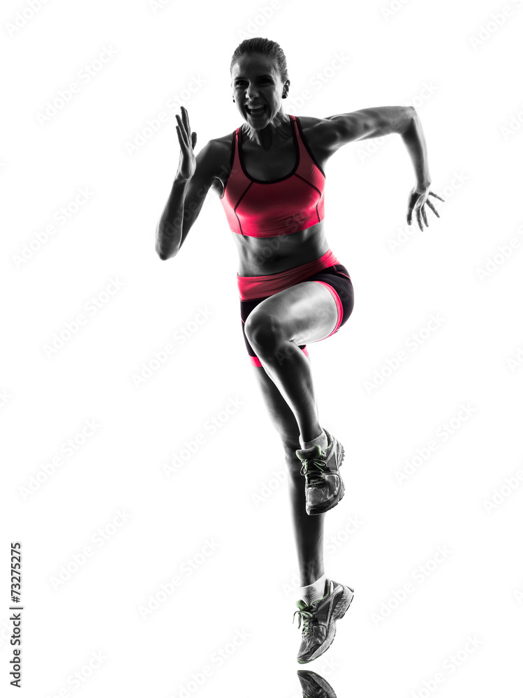 woman runner running jogger jogging silhouette woman runner running jogger jogging silhouette