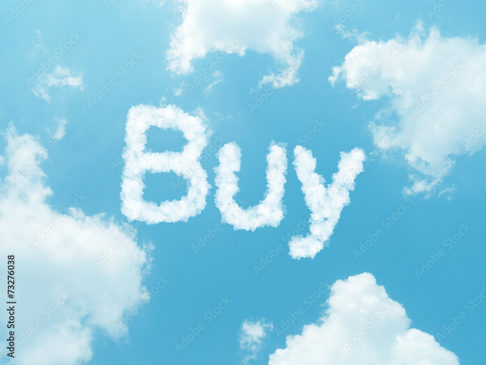 cloud words with design on blue sky background cloud words with design on blue sky background