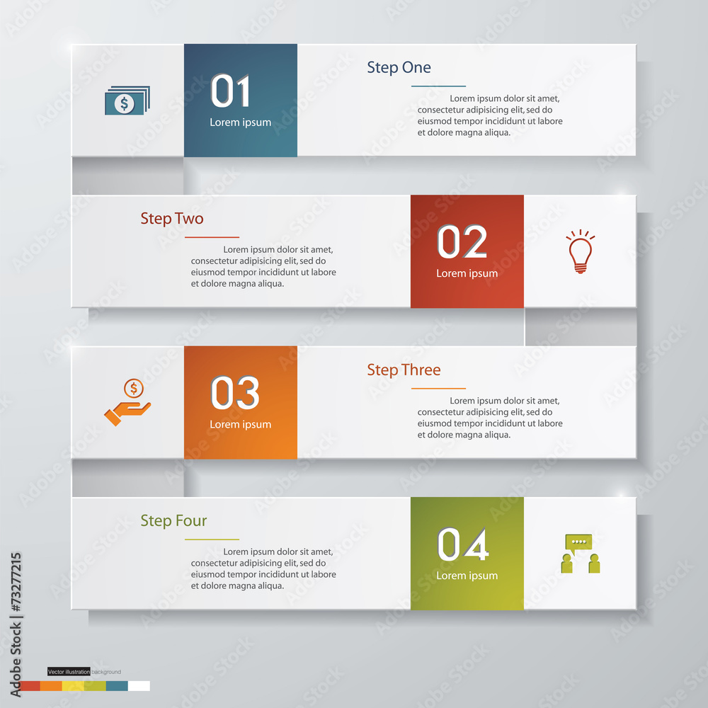Design clean number banners template. Vector. Design clean number banners template. Vector.