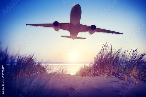 Airplane Travel Destination Outdoors Concepts