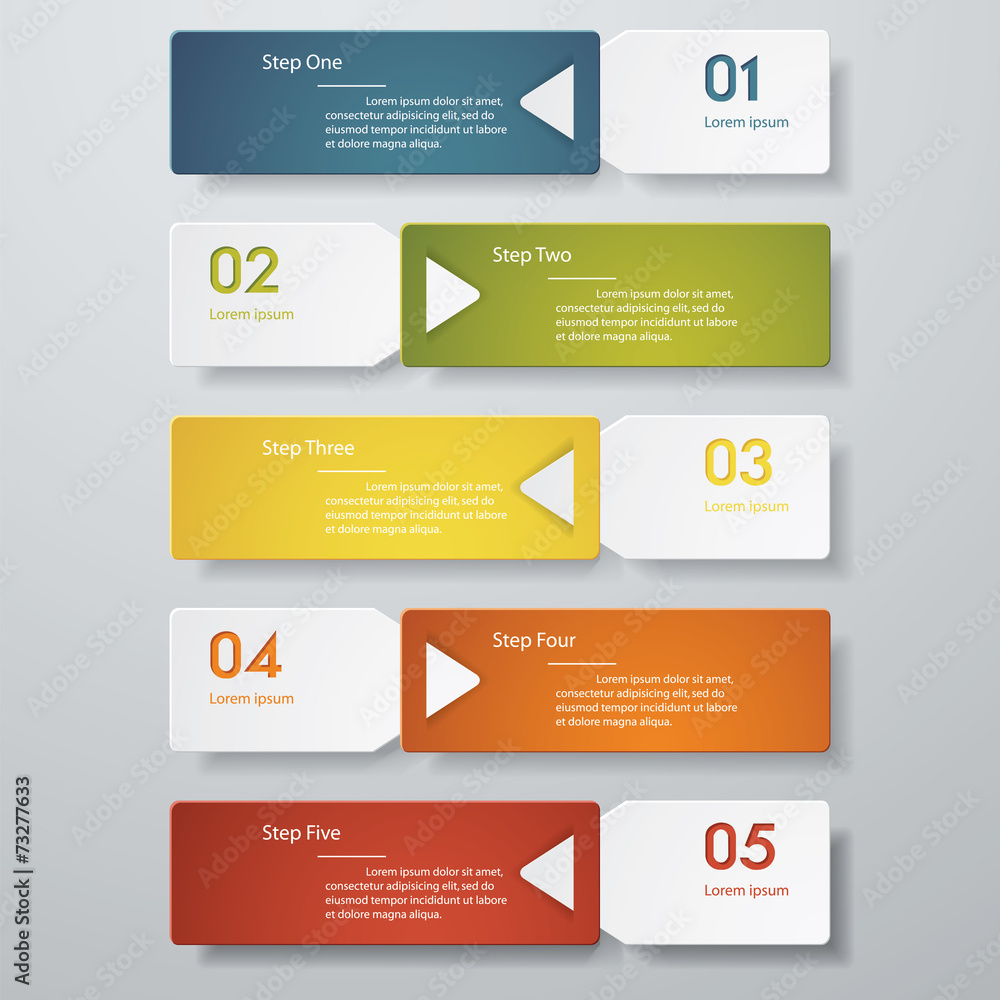 Design clean number banners template. Vector. Design clean number banners template. Vector.