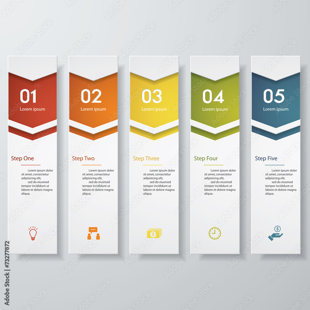 Design clean number banners template. Vector. Design clean number banners template. Vector.