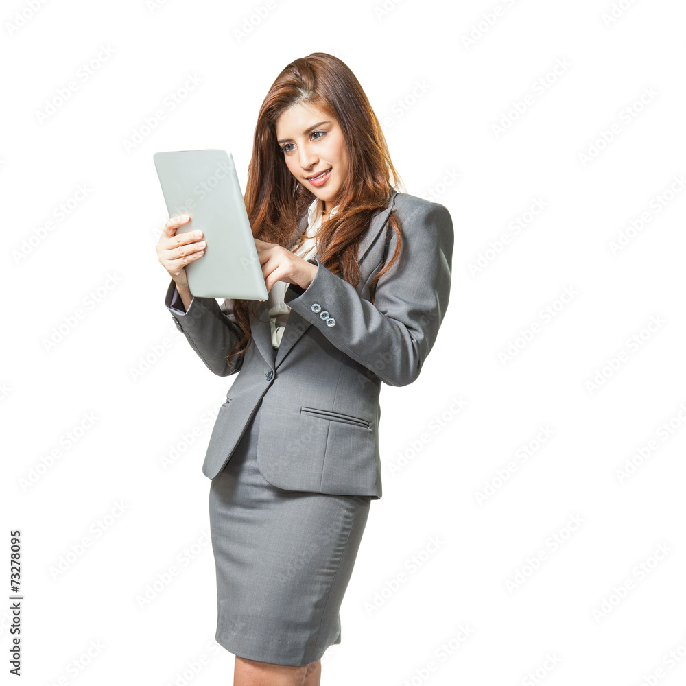 Business woman using digital tablet computer PC Business woman using digital tablet computer PC