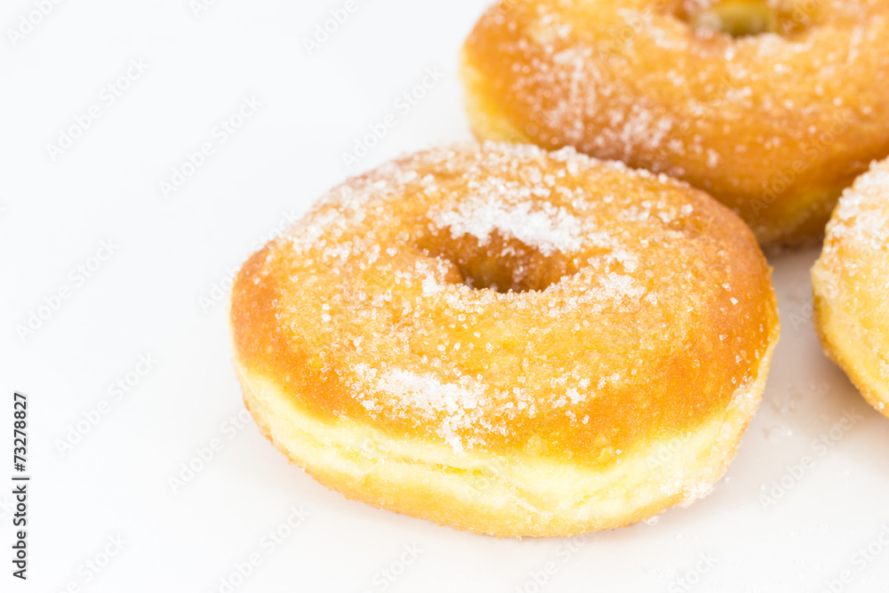 Sugar Ring Donut Isolated on White Background Sugar Ring Donut Isolated on White Background
