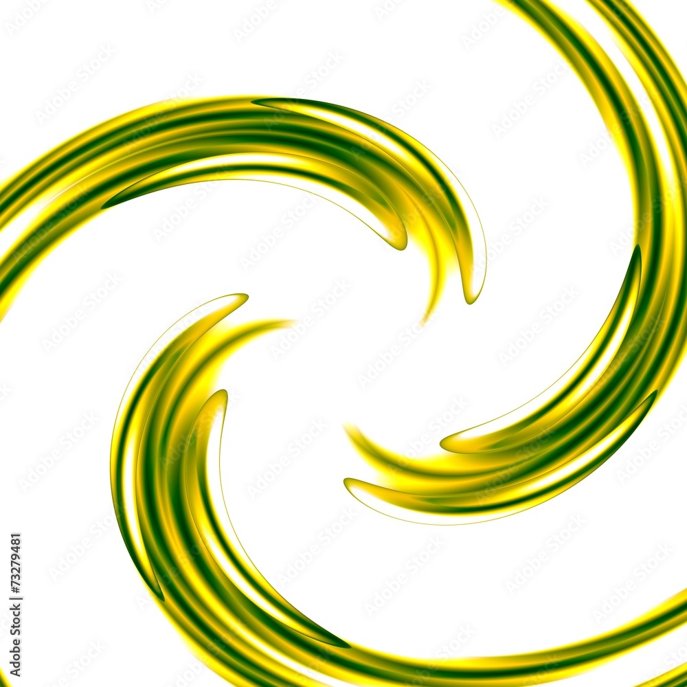 Abstract Art Background With Green Spiral - Concentric Ripples Abstract Art Background With Green Spiral - Concentric Ripples