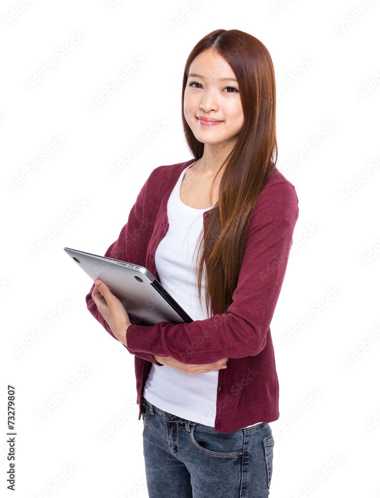 Asian Woman with notebook Asian Woman with notebook