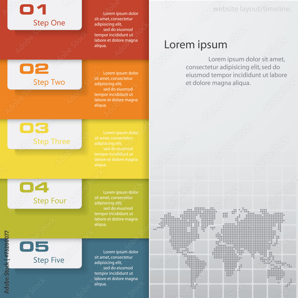 Design clean number banners template. Vector. Design clean number banners template. Vector.