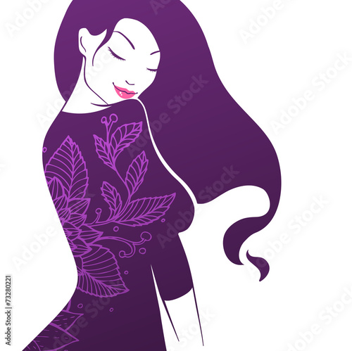 Beautiful and yong woman