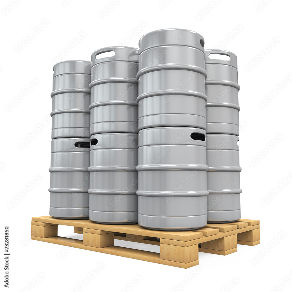 Pallet of Beer Kegs Pallet of Beer Kegs