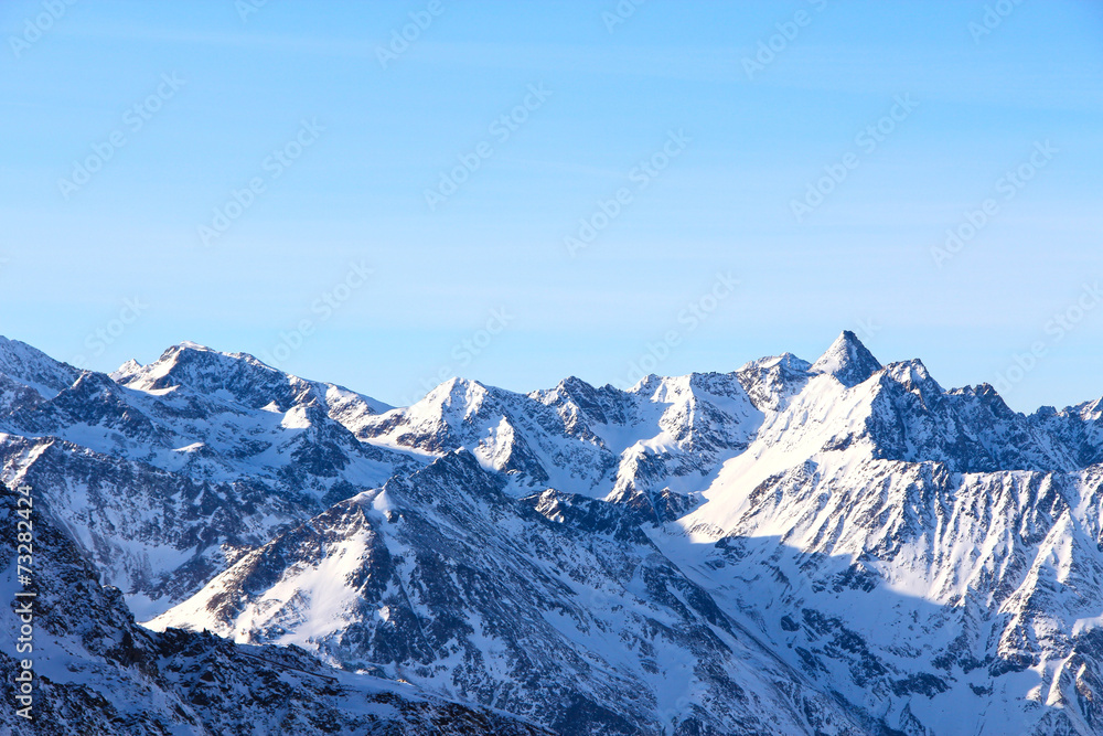 Winter mountains