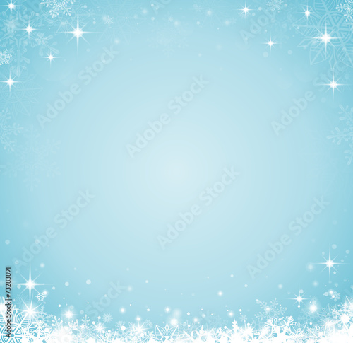 Schneehintergrund blau