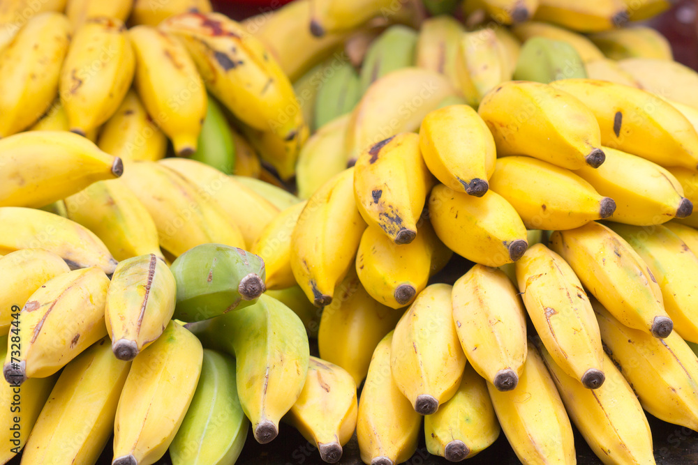 petites bananes, figues, île de la Réunion