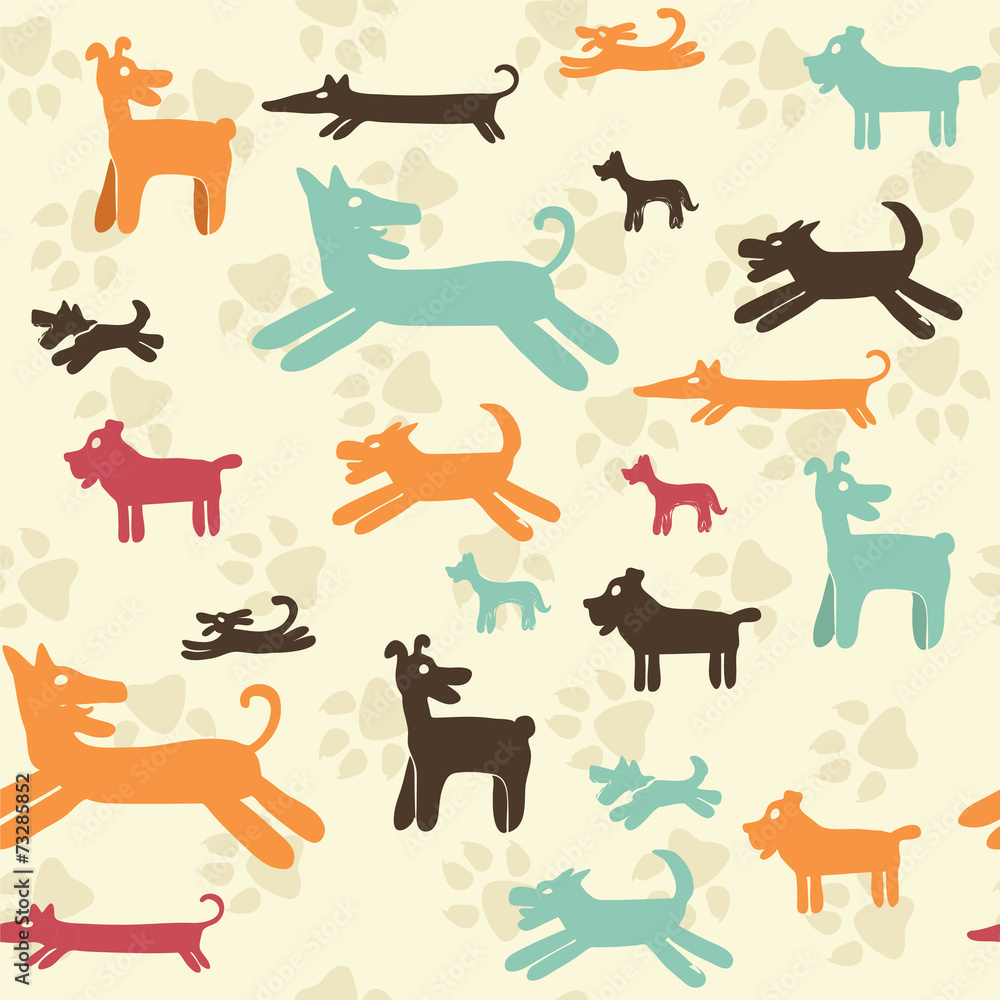 Dog pattern - Illustration Dog pattern - Illustration
