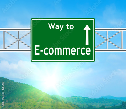 E-commerce Green Road Sign