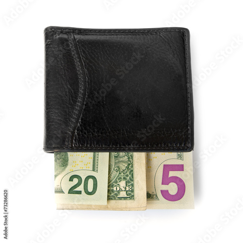 2015 written with banknotes in a wallet