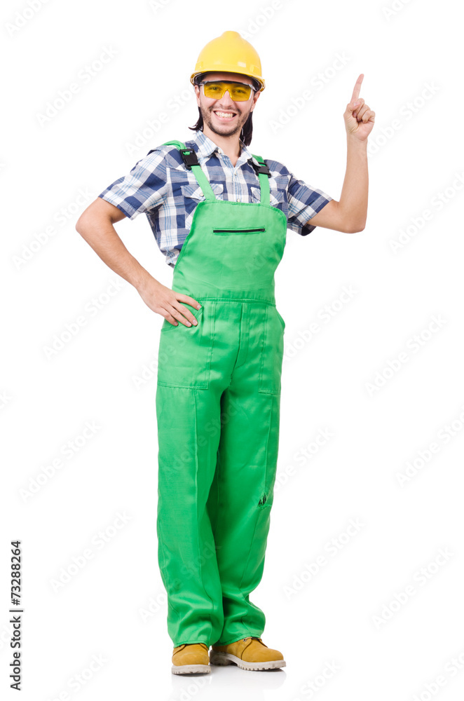 Industrial worker isolated on the white background Industrial worker isolated on the white background