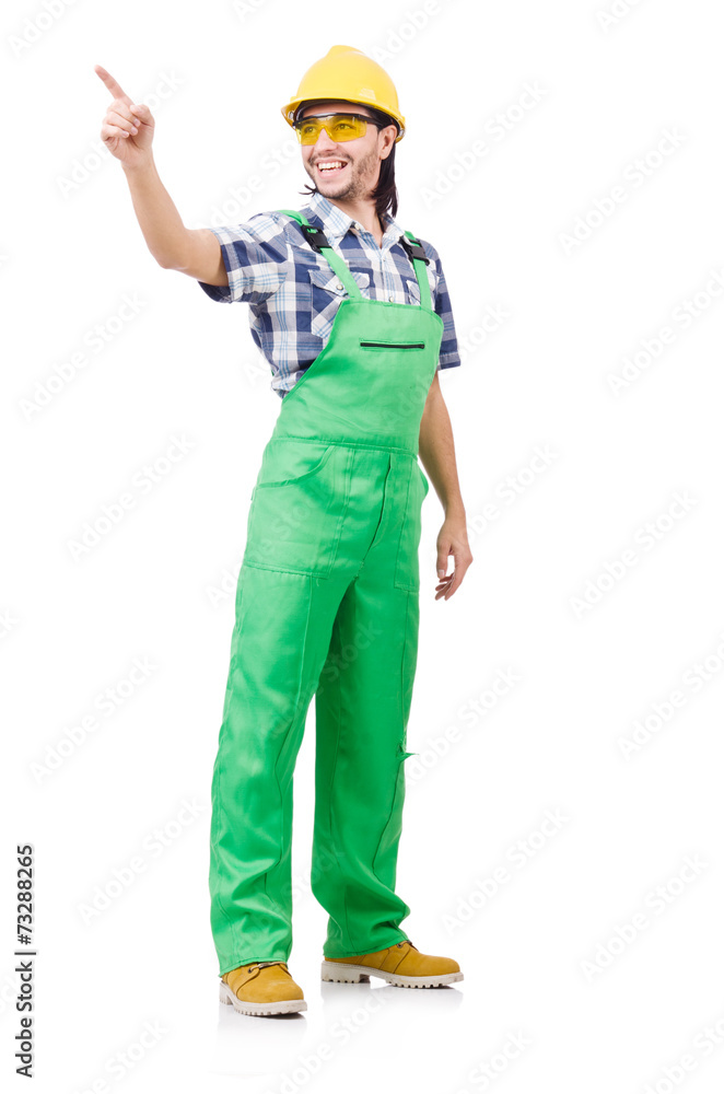 Industrial worker isolated on the white background Industrial worker isolated on the white background