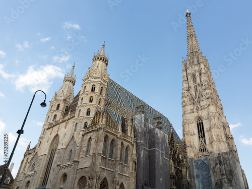 Fotografie Stephansdom von Wien, Blick von unten