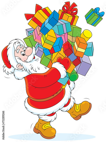 Santa Claus with Christmas gifts