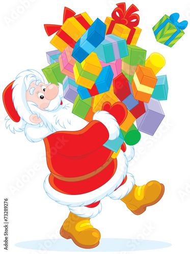 Santa Claus with Christmas gifts