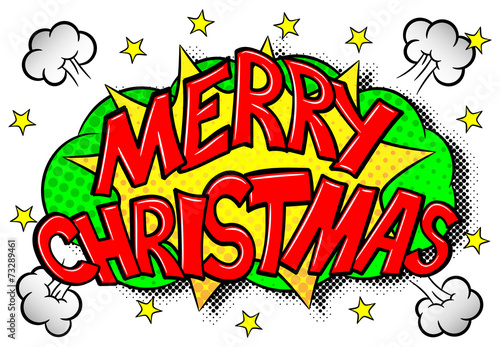 Merry Christmas Comic - Effekt - Blase