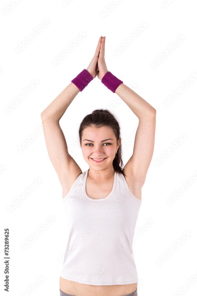 woman yoga lotus