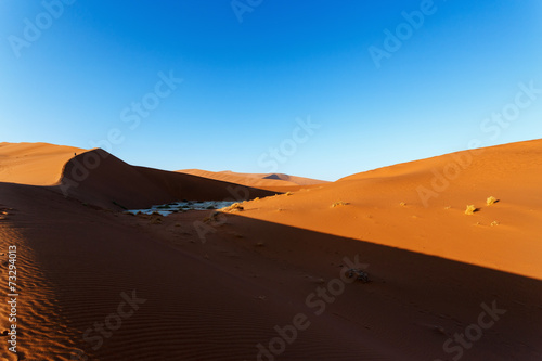 beautiful landscape of Hidden Vlei in Namib desert