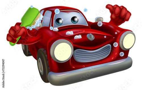 Car valet cartoon