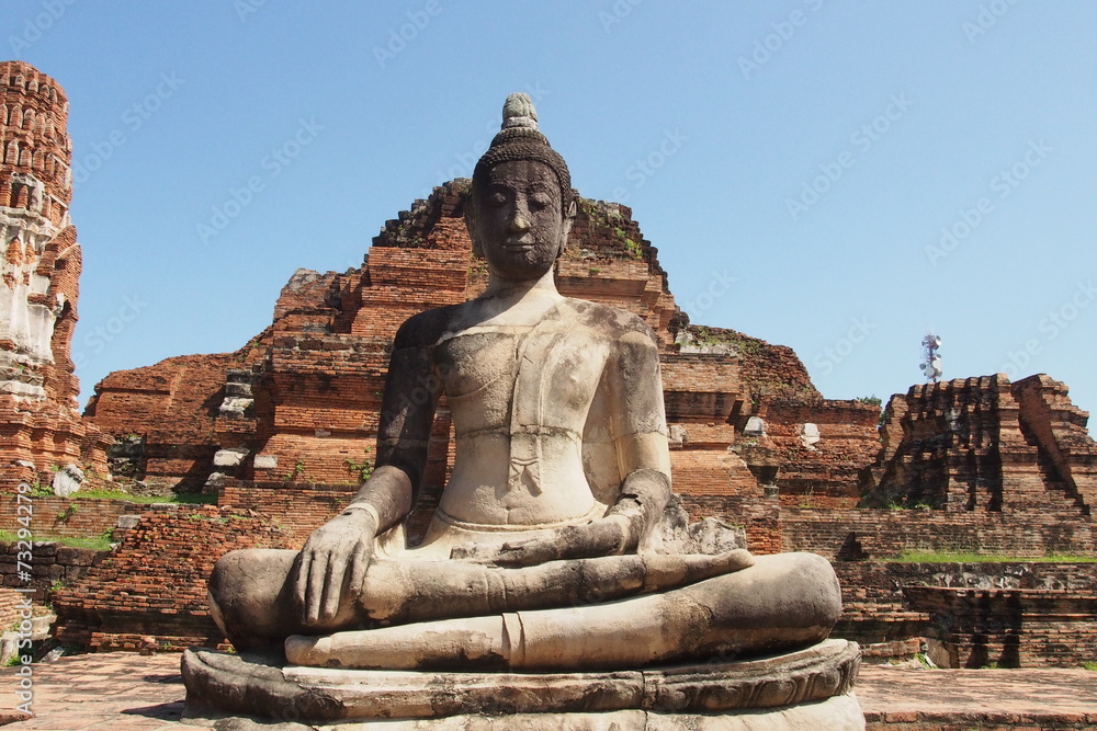 Buddha remains at the archaeological site in Thailand Buddha remains at the archaeological site in Thailand