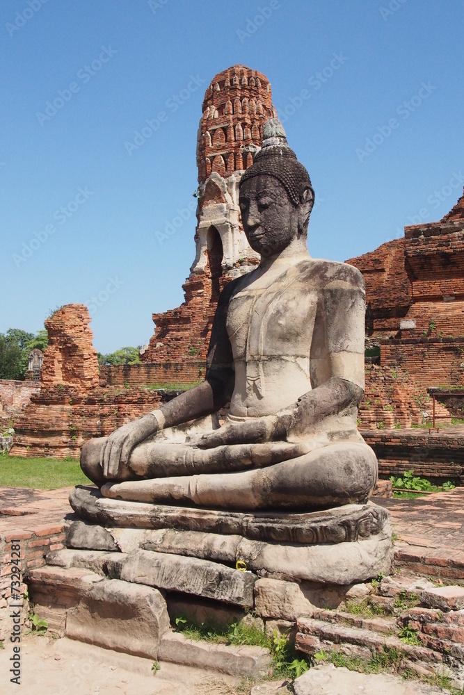Buddha remains at the archaeological site in Thailand Buddha remains at the archaeological site in Thailand