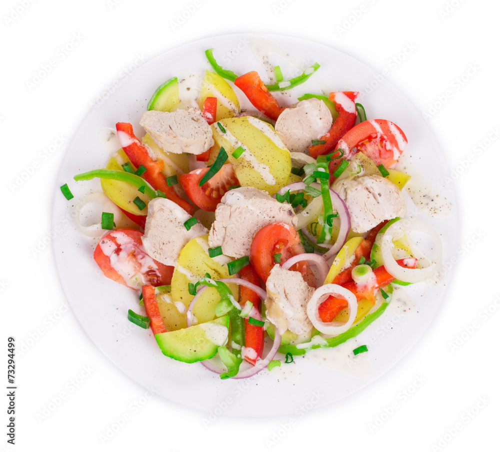 Warm meat salad Warm meat salad
