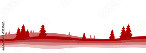 Winterlandschaft, Landschaft, Vorlage, weihnachtlich, einfach