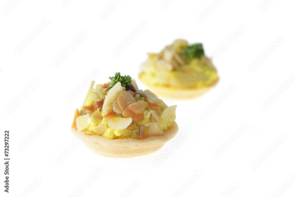 tartlet with cream tartlet with cream