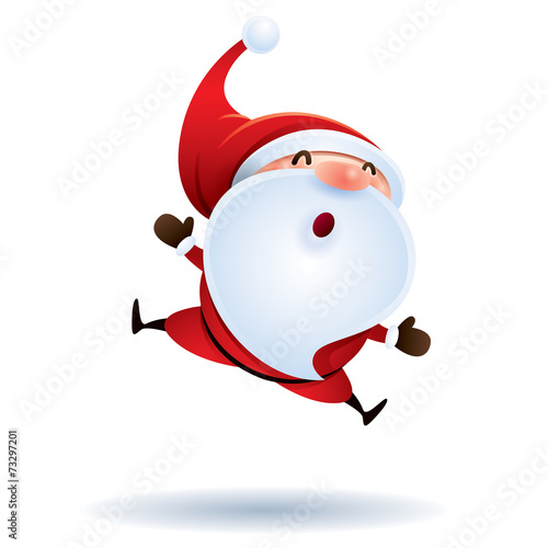 Santa Claus feeling excited