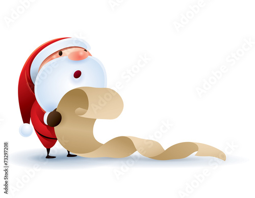 Santa Claus checking list