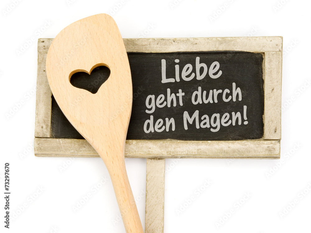 Liebe geht durch den Magen StockFoto Adobe Stock