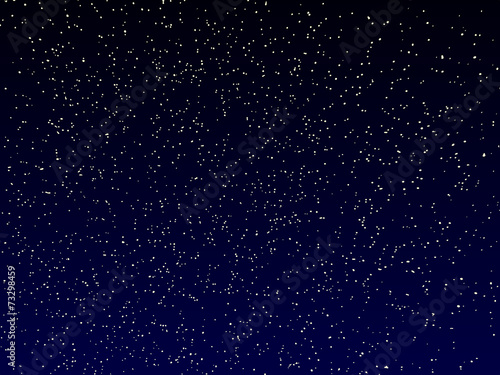 vector dark blue night sky with stars