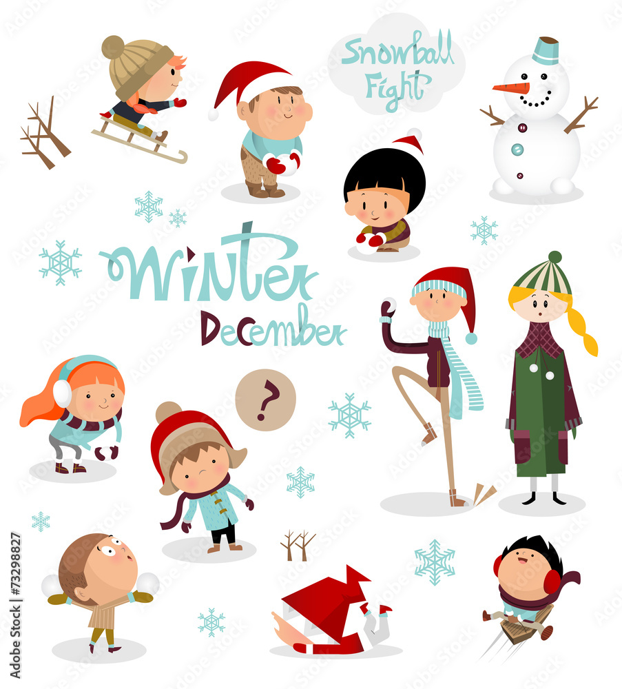 Kids story in winter Kids story in winter