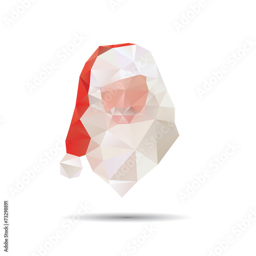 Santa Claus abstract isolated on a white backgrounds