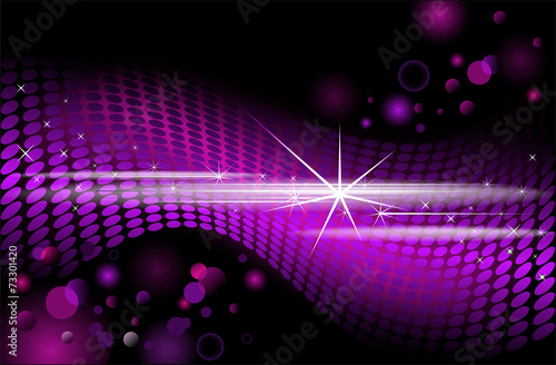 Purple disco background, vector background.