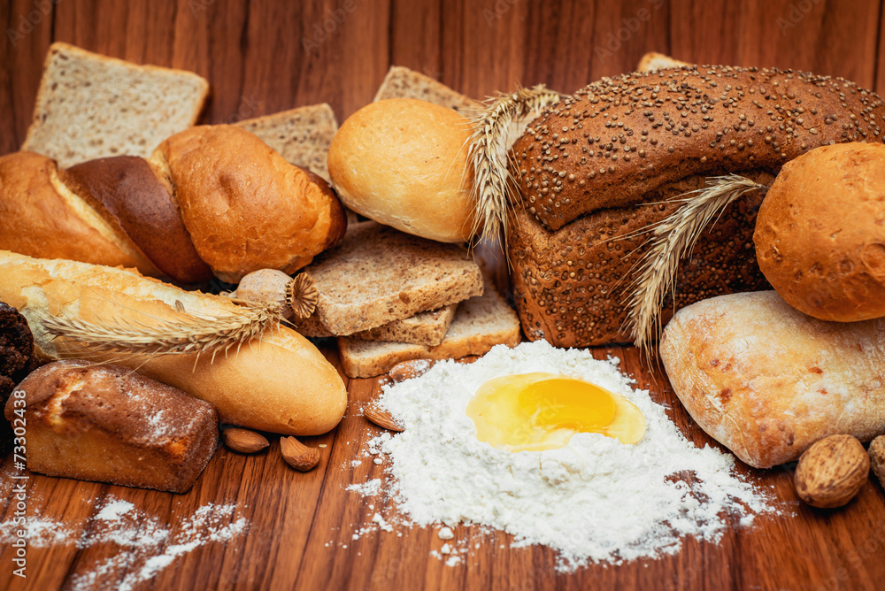 different sorts of bread